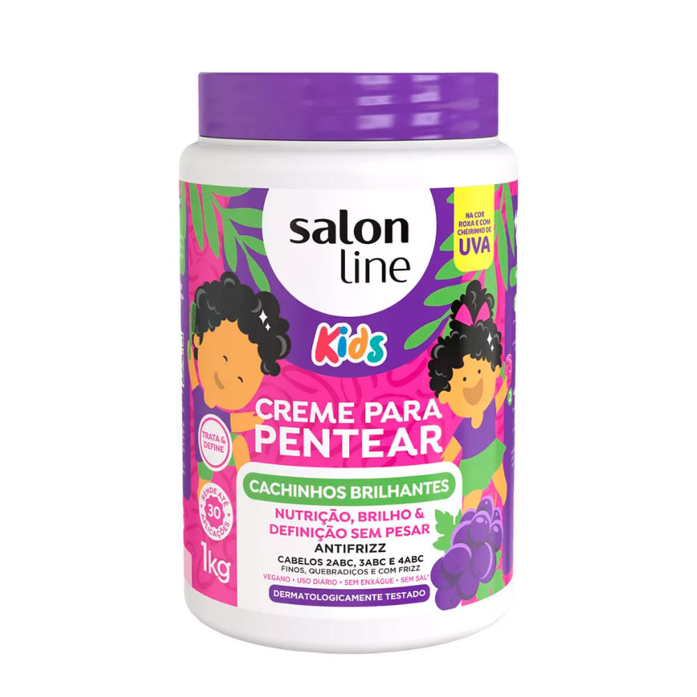 Creme de Pentear Salon Line Kids Cachinhos Brilha 1Kg