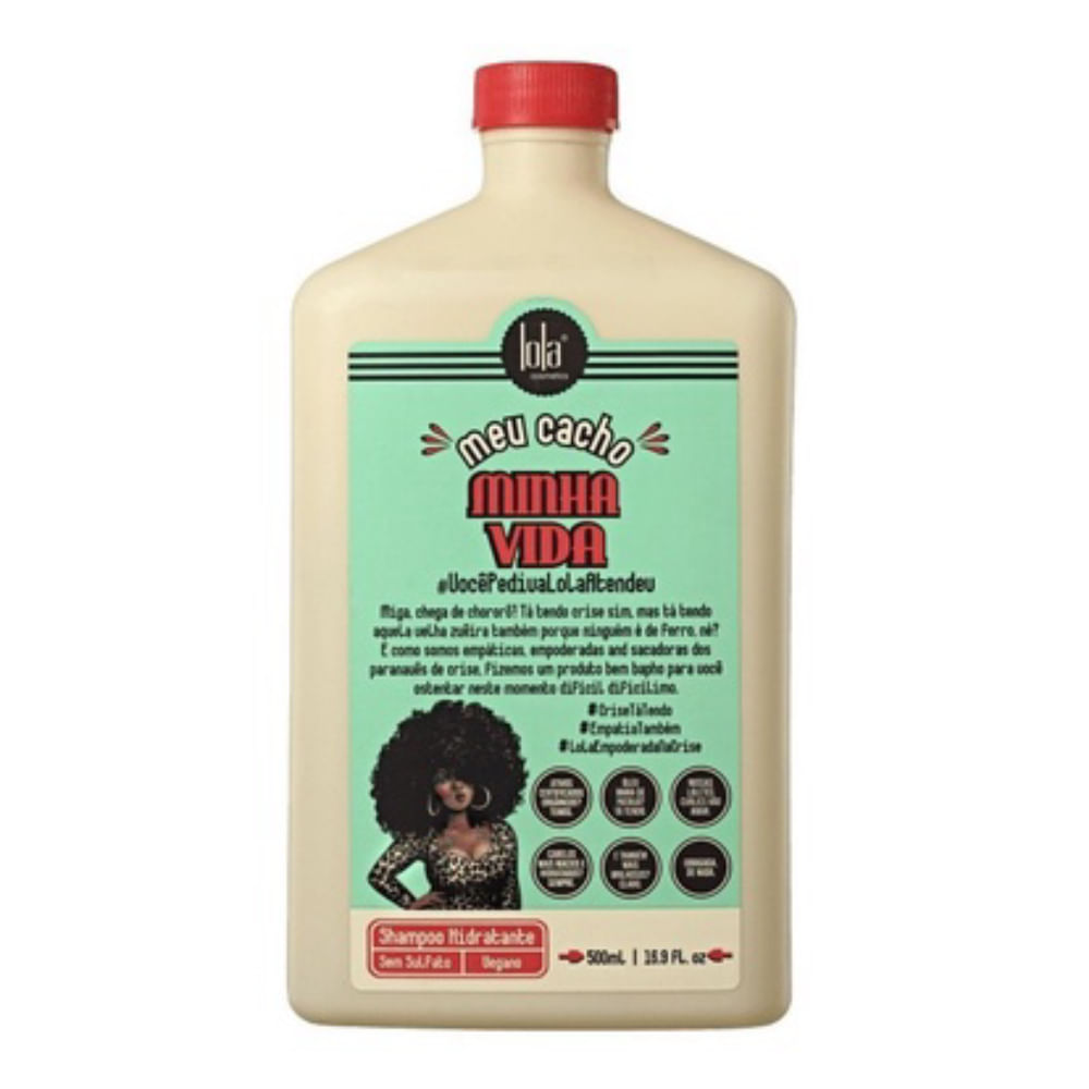 Shampoo Hidratante Lola Cosmetics Meu Cacho Minha Vida 500ml