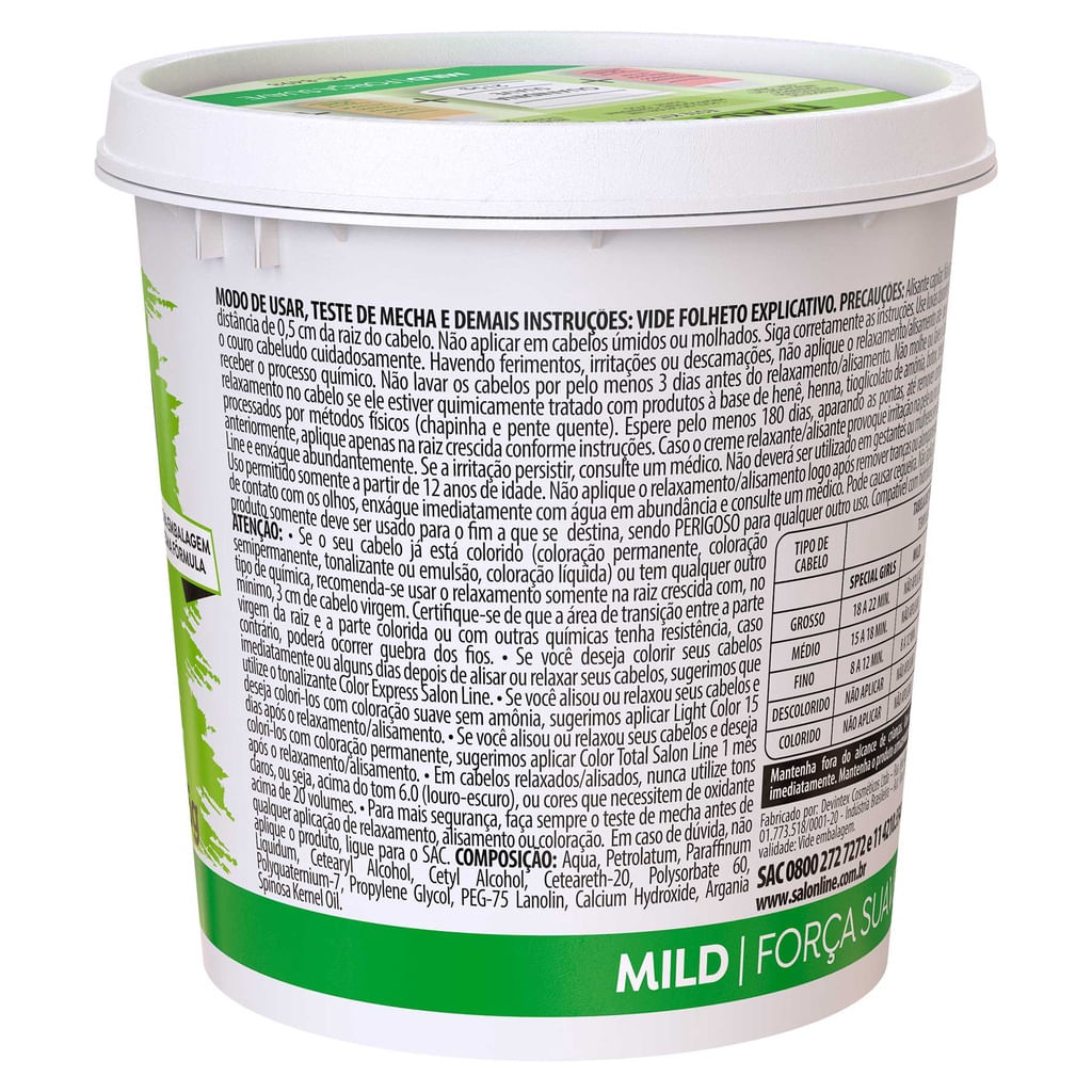 Guanidina Salon Line Tradicional Mild Força Suave 215g