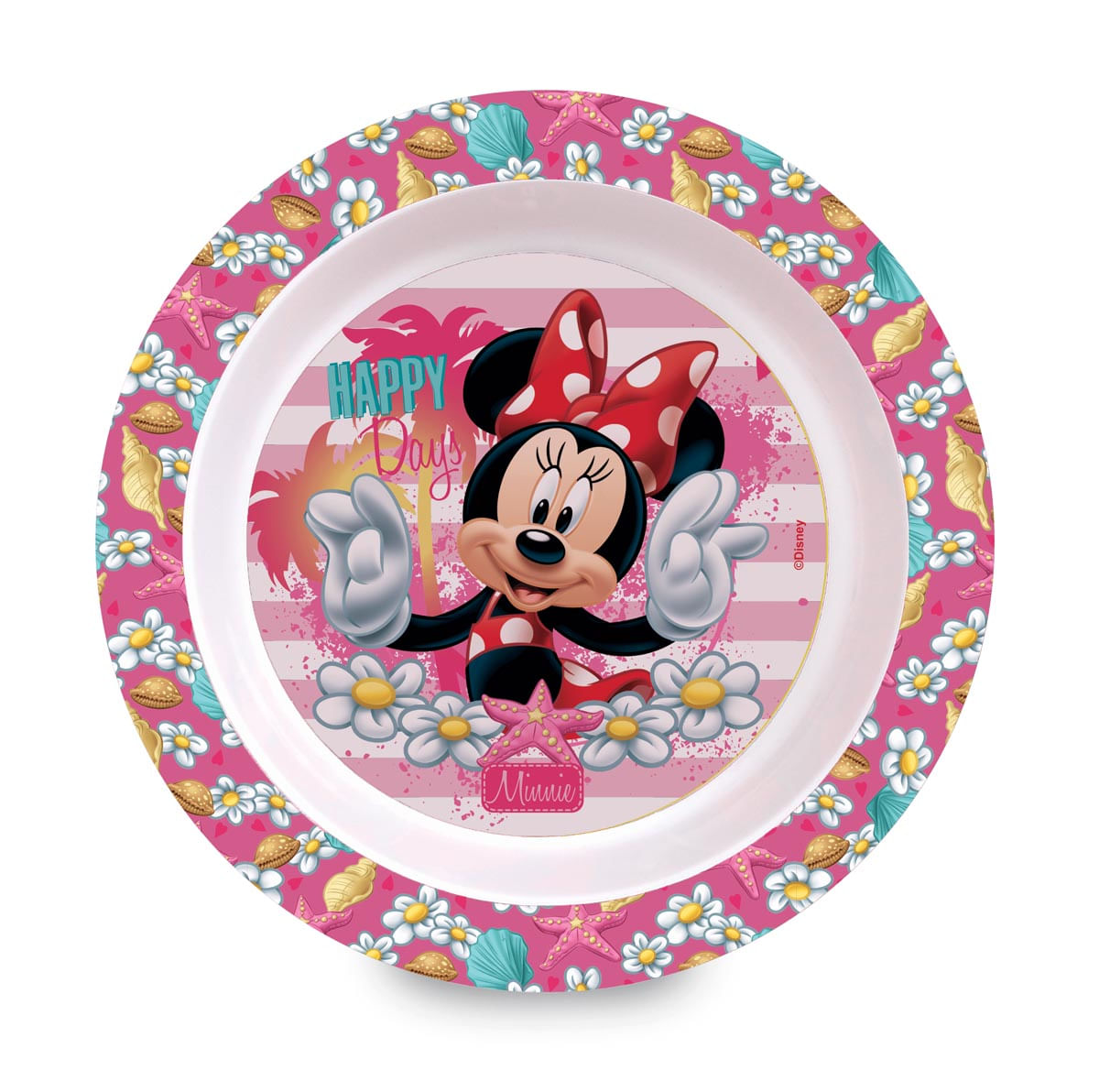 Prato Bowl Infantil Temático Menina 450ml Minnie Disney