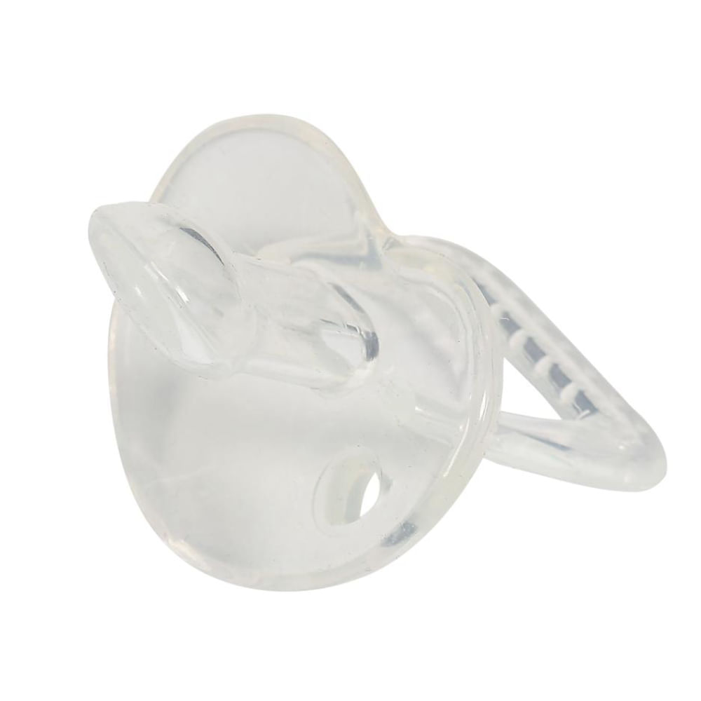 Chupeta De Silicone T1 Macio Azul Multiuso Orto Clear