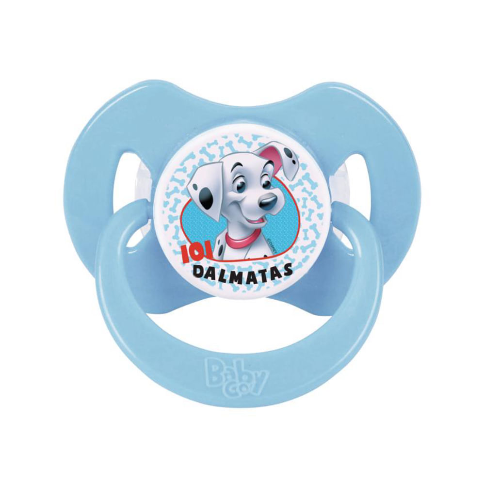 Chupeta 101 Dalmatas Com Capuz Bico Ortondontico T2 De Silicone