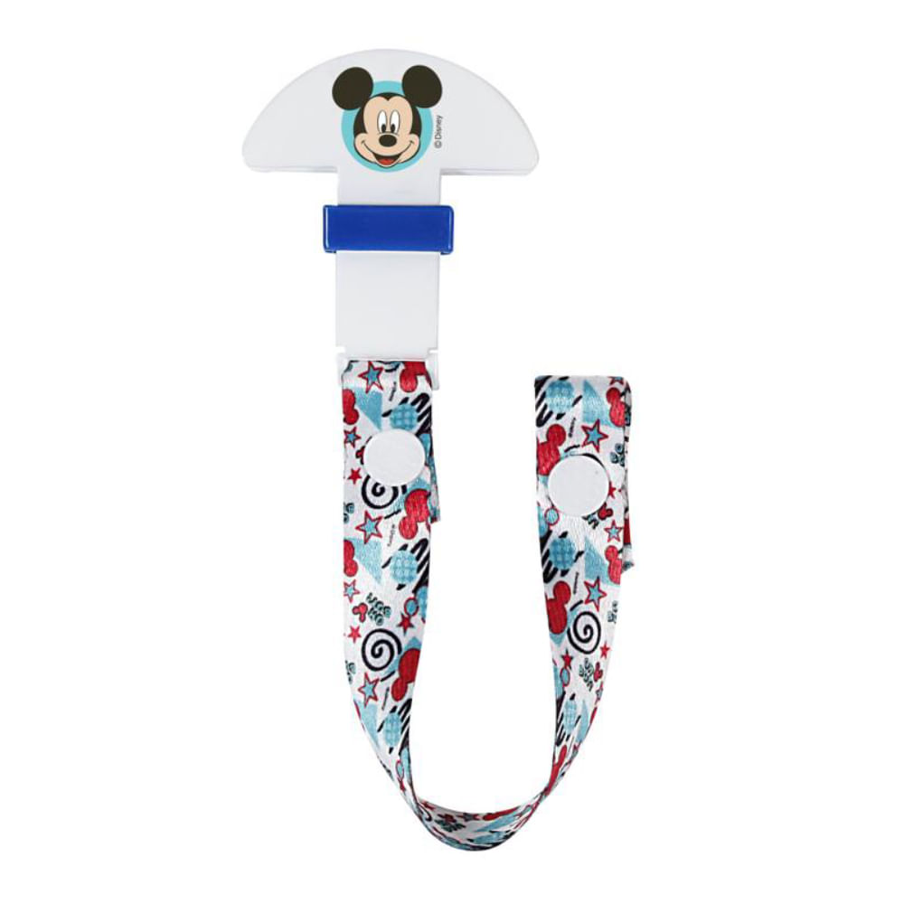 Prendedor de Chupeta Bebê Azul Menino Tamanho PP Disney
