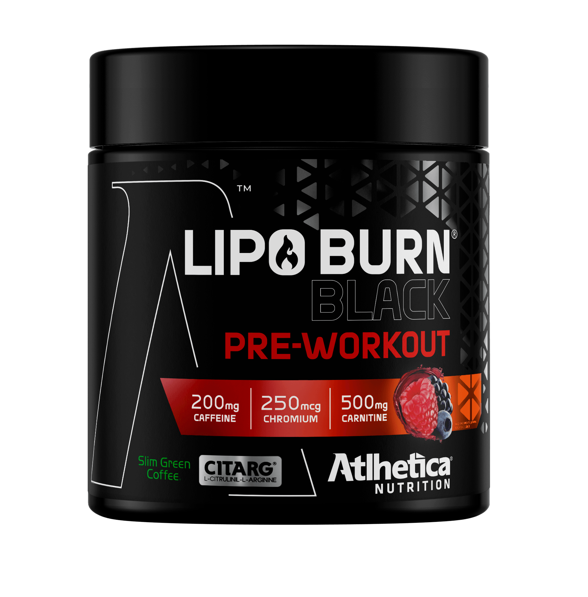 Lipo Burn Black Frutas Vermelhas Atlhetica Nutrition 200g