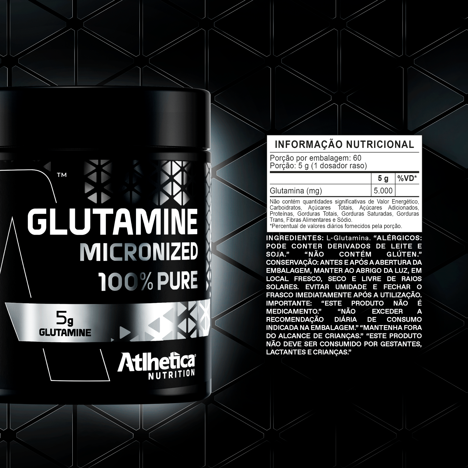 Glutamine Micronized Atlhetica Nutrition 300g