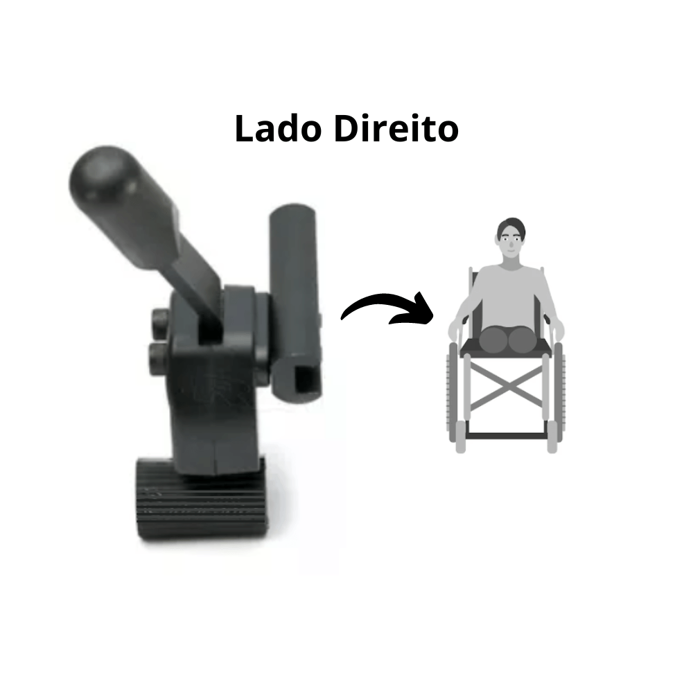 Freio Universal Completo Para Cadeira de Rodas Ortobras