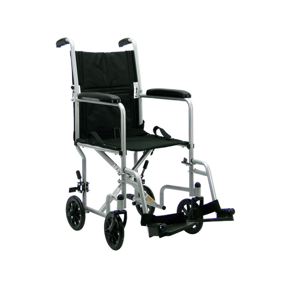 Cadeira de Rodas Manual Dobrável em Aço com Encosto Rebatível Praxis Modelo Veneza