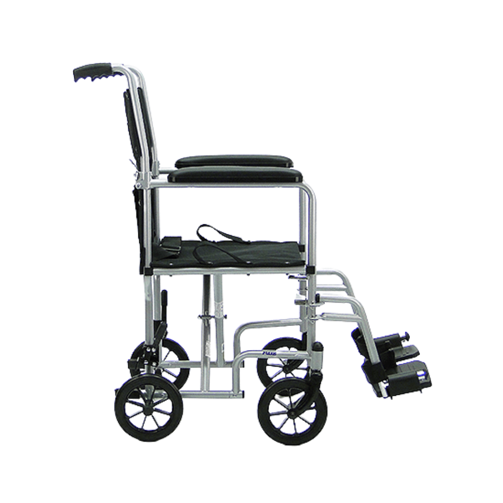 Cadeira de Rodas Manual Dobrável em Aço com Encosto Rebatível Praxis Modelo Veneza