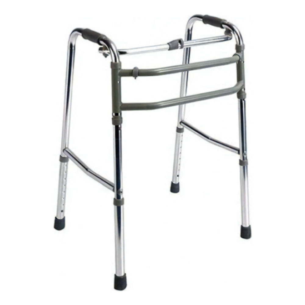 Andador Em Alumínio Dobrável Fixo E Articulado Da Hidrolight Até 130kg Modelo Sc300