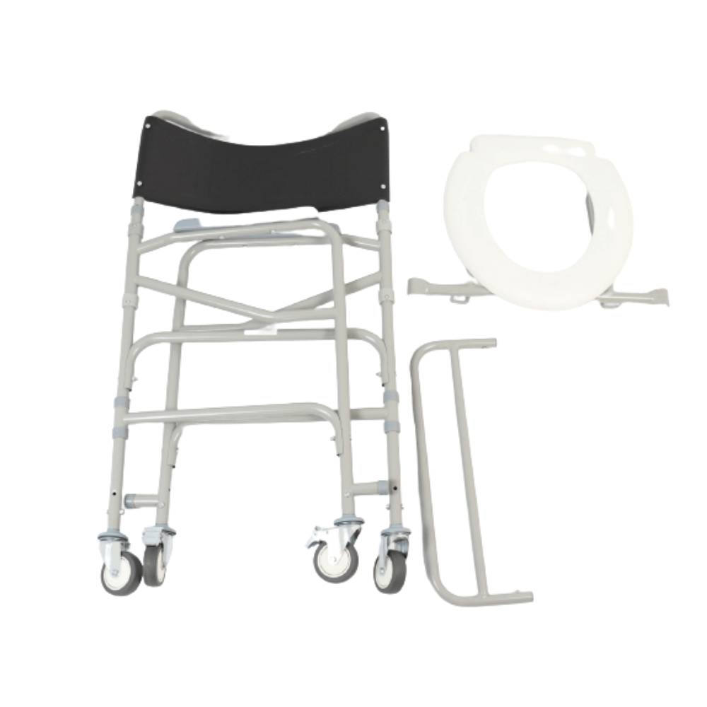 Cadeira de Banho Dobrável Em Aço Dellamed Até 120kg Modelo D40