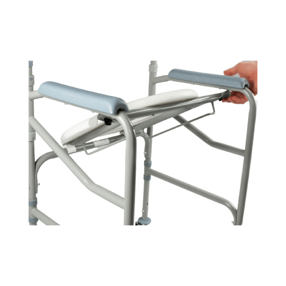 Cadeira de Banho Dobrável Em Aço Dellamed Até 120kg Modelo D40