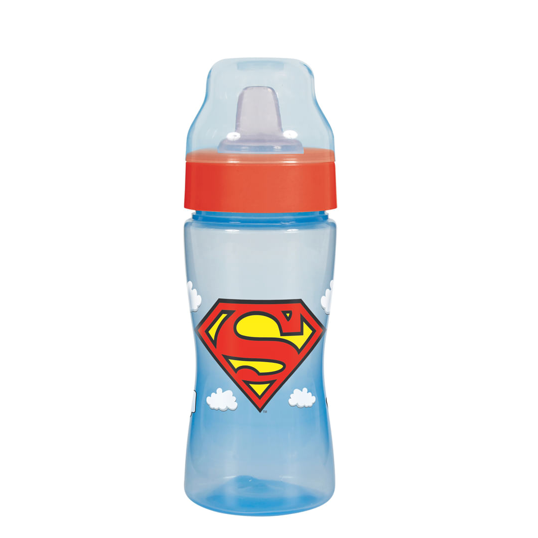 Copo Transição Com Bico De Silicone DC Super Man 330ml