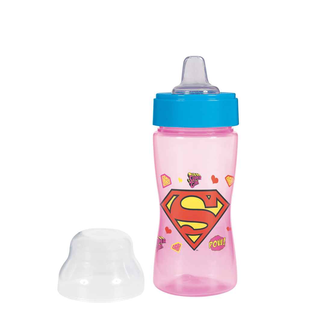 Copo Transição Com Bico De Silicone DC Super Girl 330ml