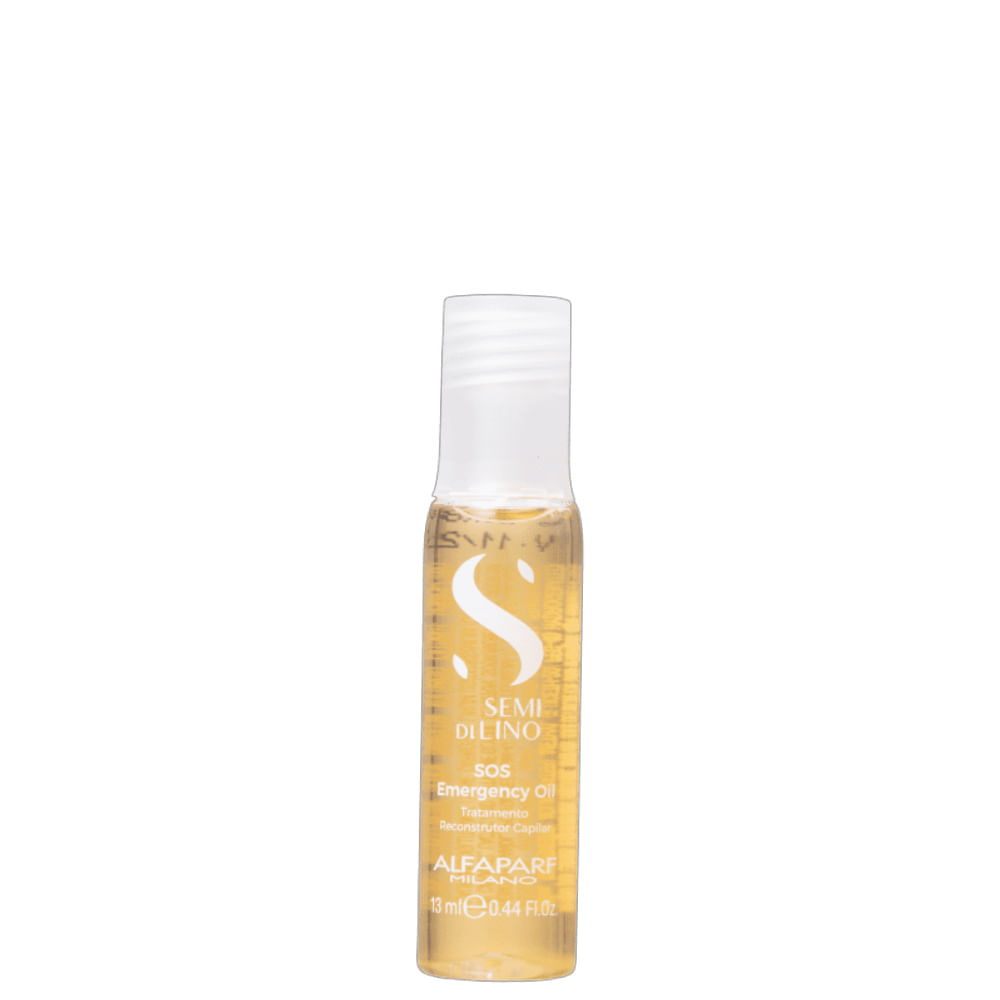 Ampola Semi Di Lino Reparative SOS Emergency Oil Alfaparf Milano 6 Ampolas Com 13ml Cada