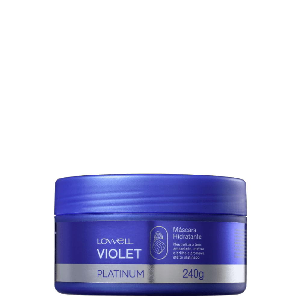 Máscara Matizadora Violet Platinum Lowell 240g