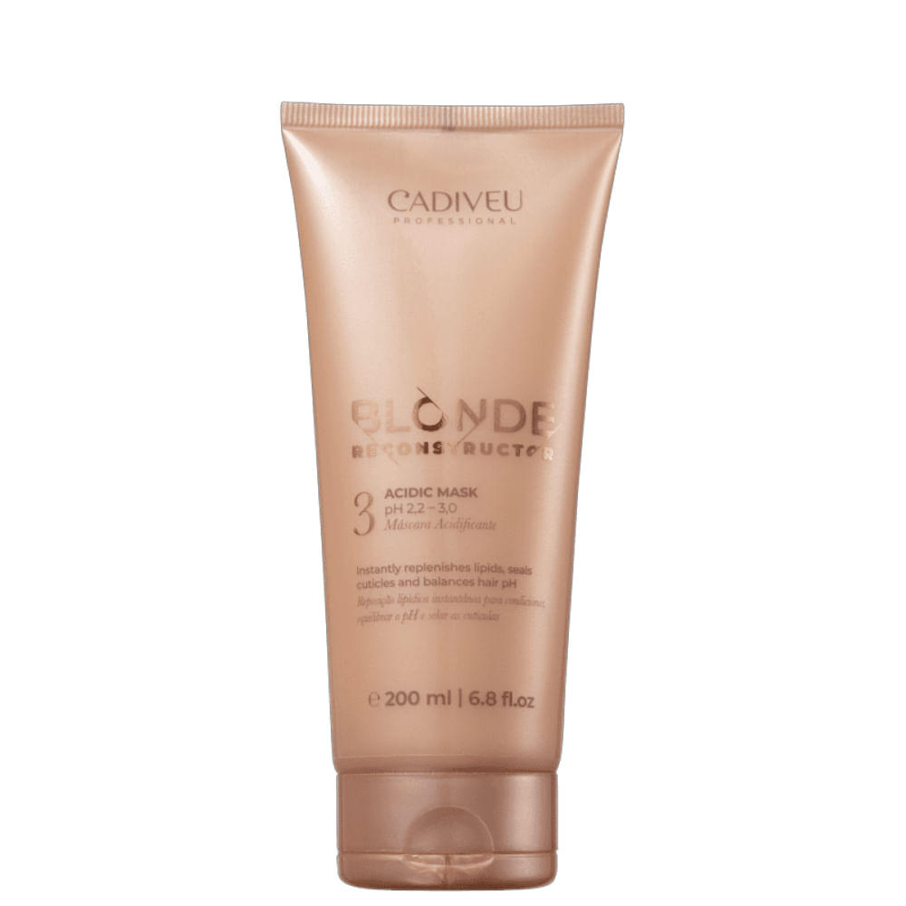 Máscara Acidificante Blonde Reconstructor Acidic Cadiveu 200ml