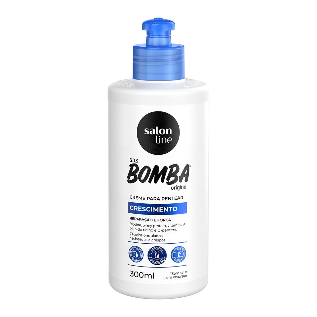 Creme Pentear Salon Line Sos Bomba Original 300ml