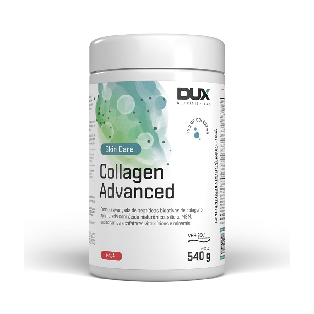 Collagen Advanced Maçã Dux Nutrition Pote 540g