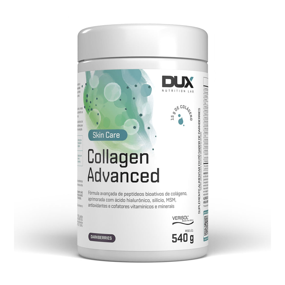 COLLAGEN ADVANCED DARKBERRIES DUX NUTRITION POTE 540G