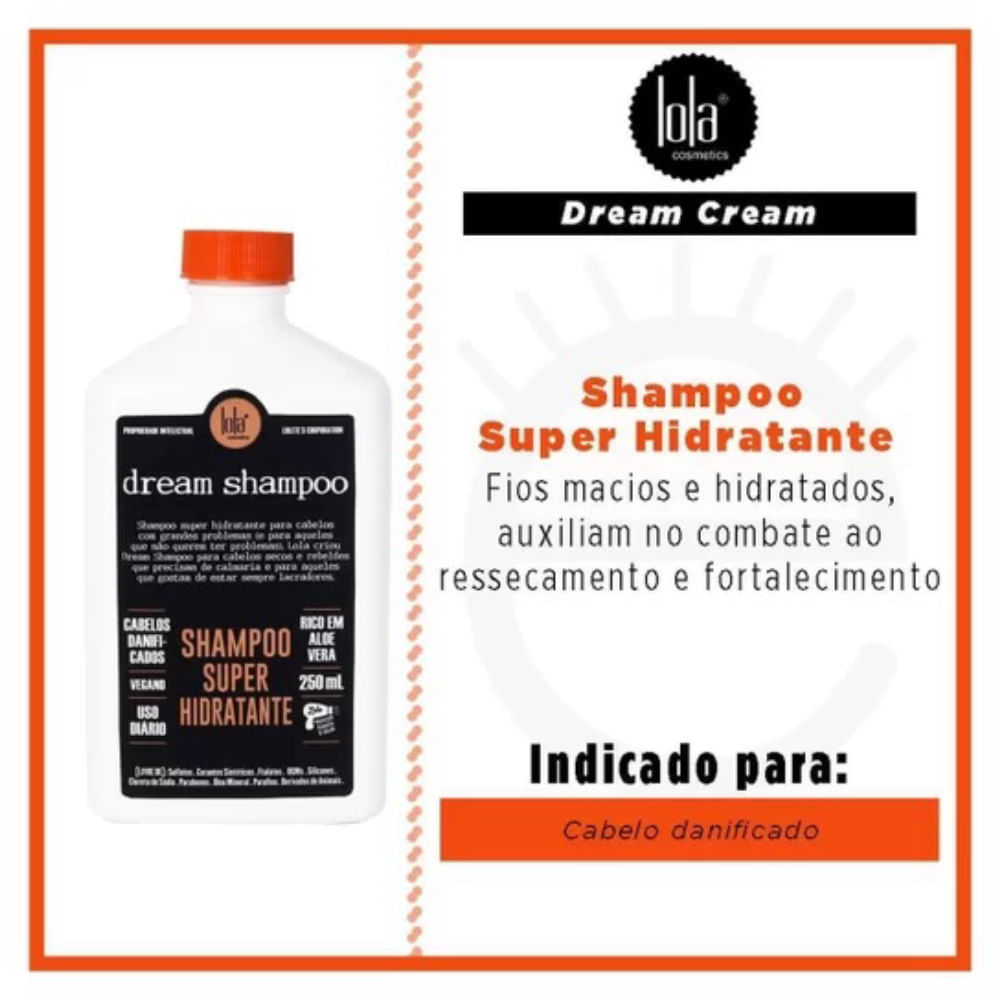 Shampoo Dream Cream Lola Cosmetics 250ml