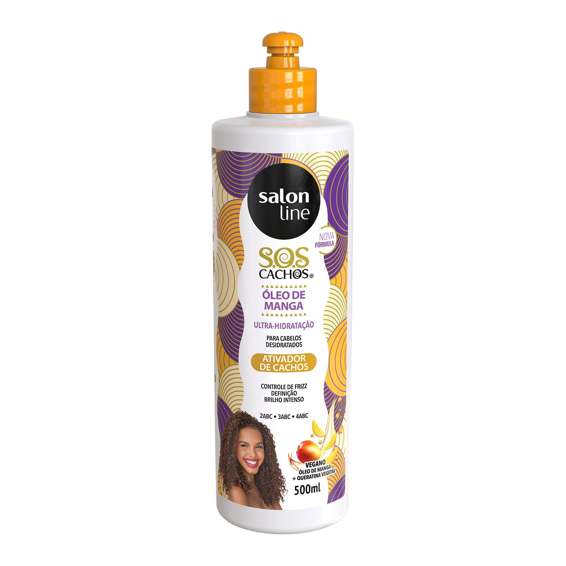 Ativador De Cachos Sos Cachos Óleo De Manga Salon Line 500ml