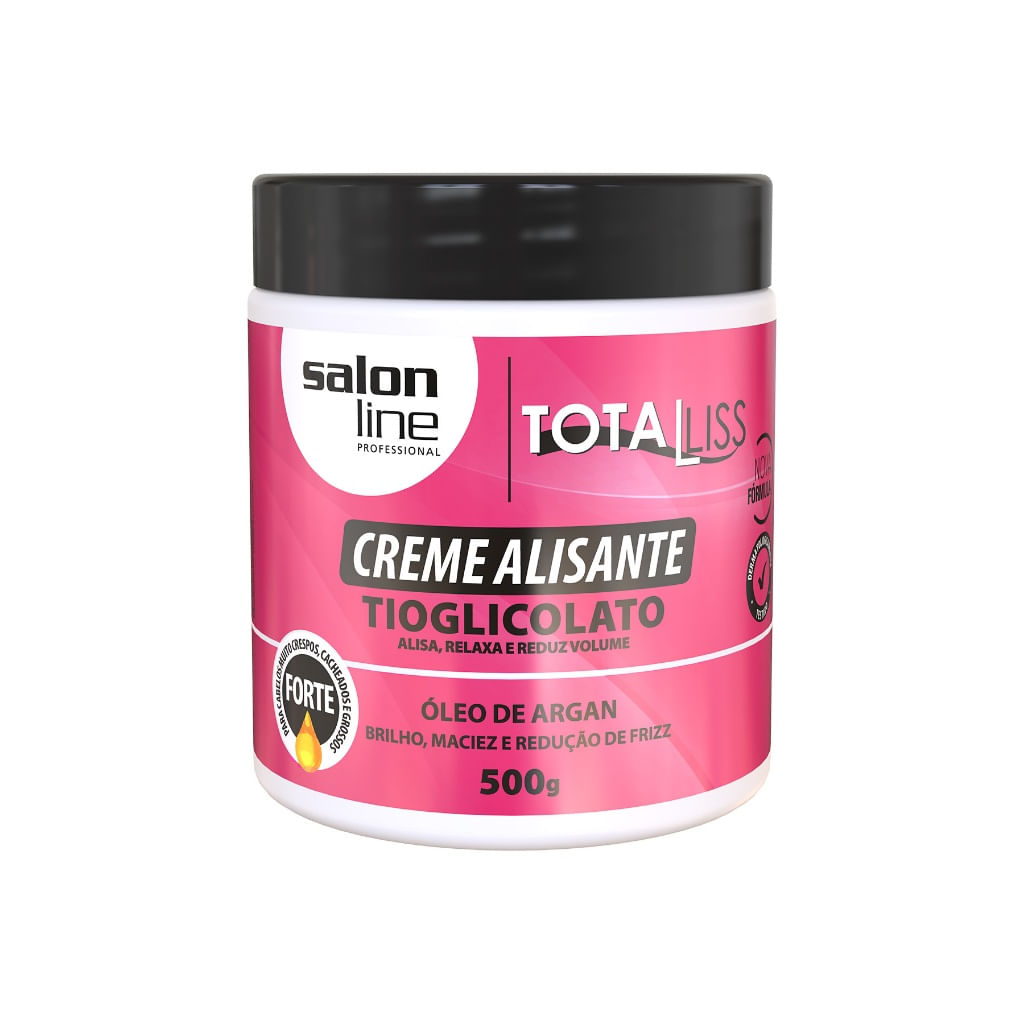 Creme Alisante Salon Line Óleo De Argan Forte 500g