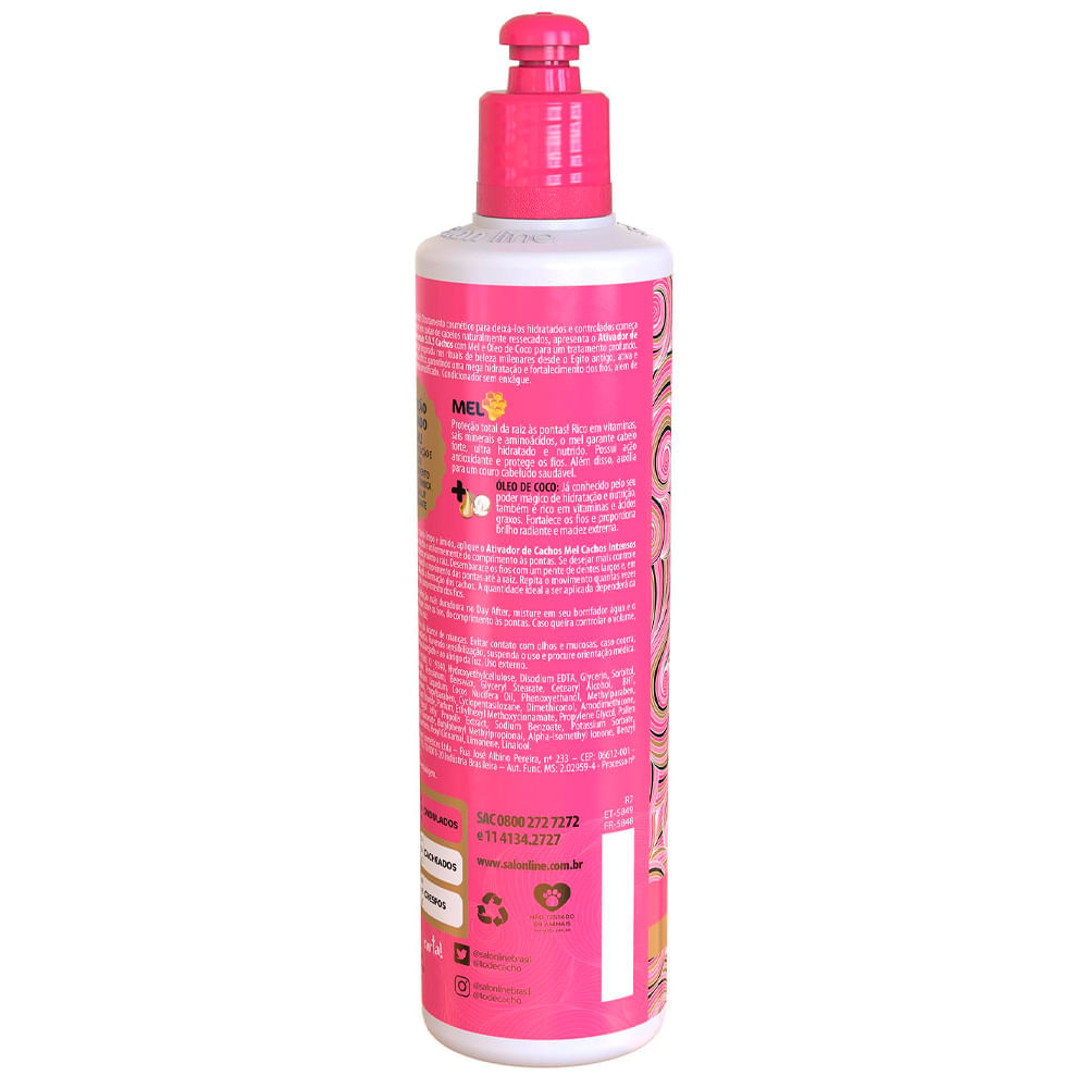 Ativador De Cachos S.O.S Intensos Salon Line 300ml