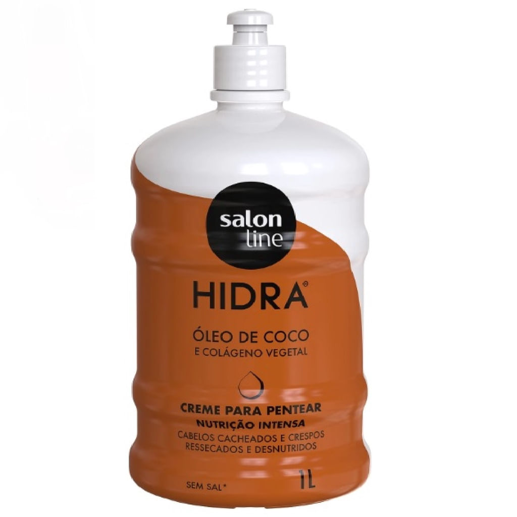 Creme para Pentear Salon Line Óleo de Coco e Colágeno Vegetal Hidra 1l