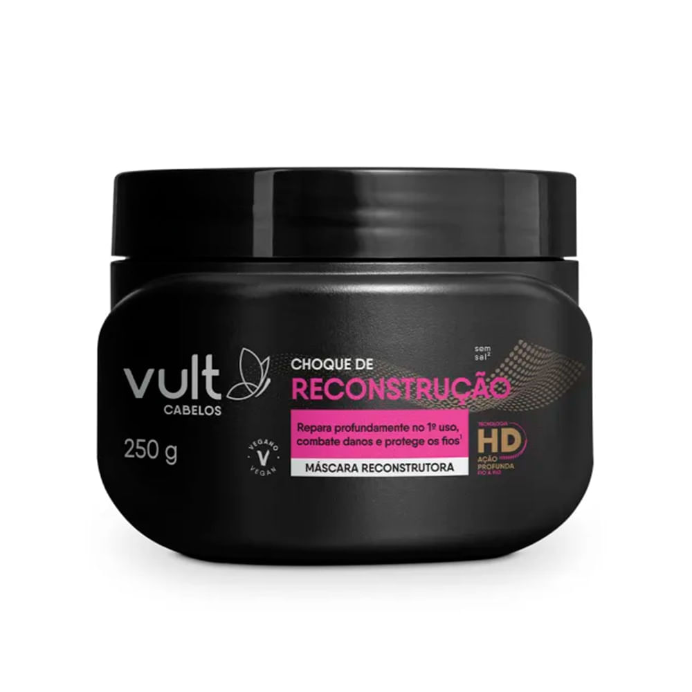 Máscara Reconstrutora Capilar Choque De Reconstrução Vult 250g