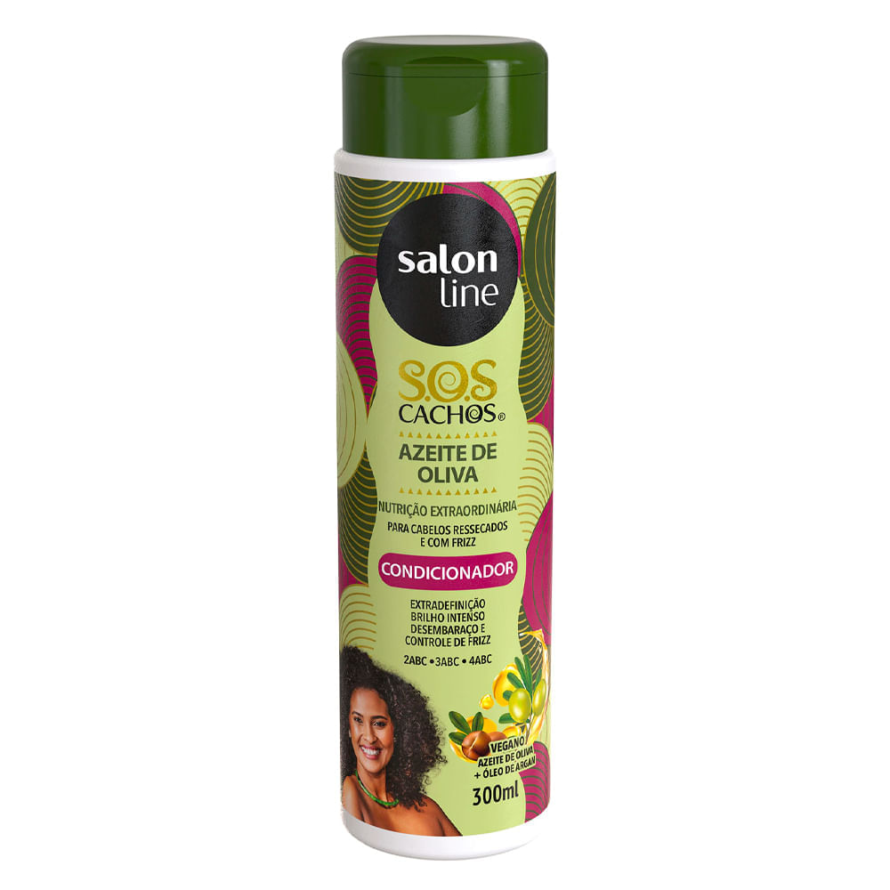 Condicionador S.O.S Cachos Azeite De Oliva Salon Line 300ml