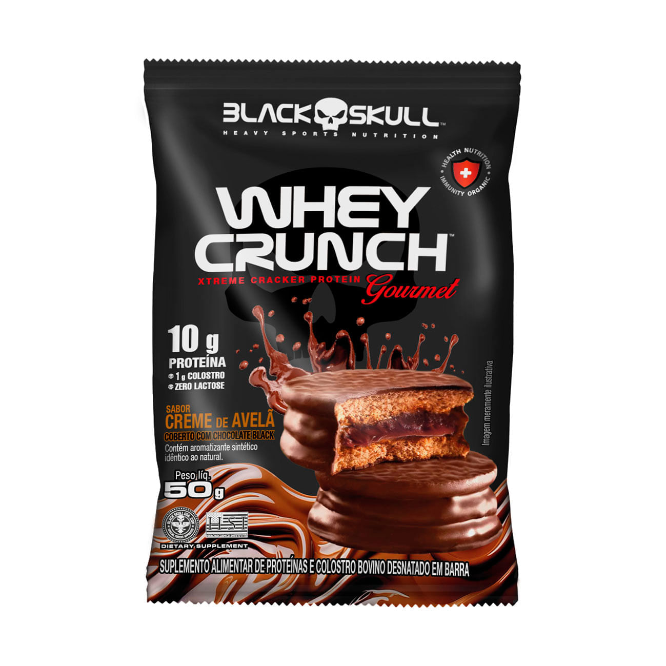 Whey Crunch Gourmet 50g -  Creme De Avelã Creme De Avelã N/a N/a