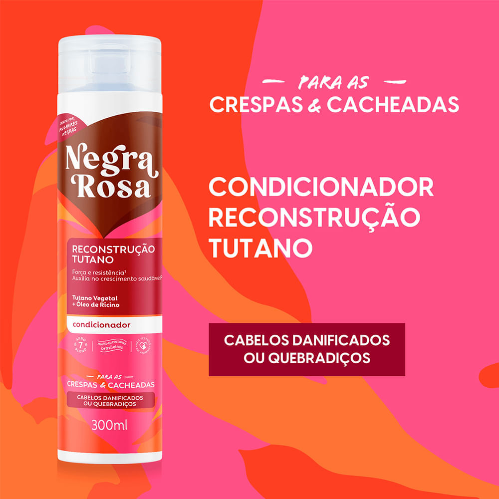 Condicionador Reconstrução Tutano Negra Rosa 300ml
