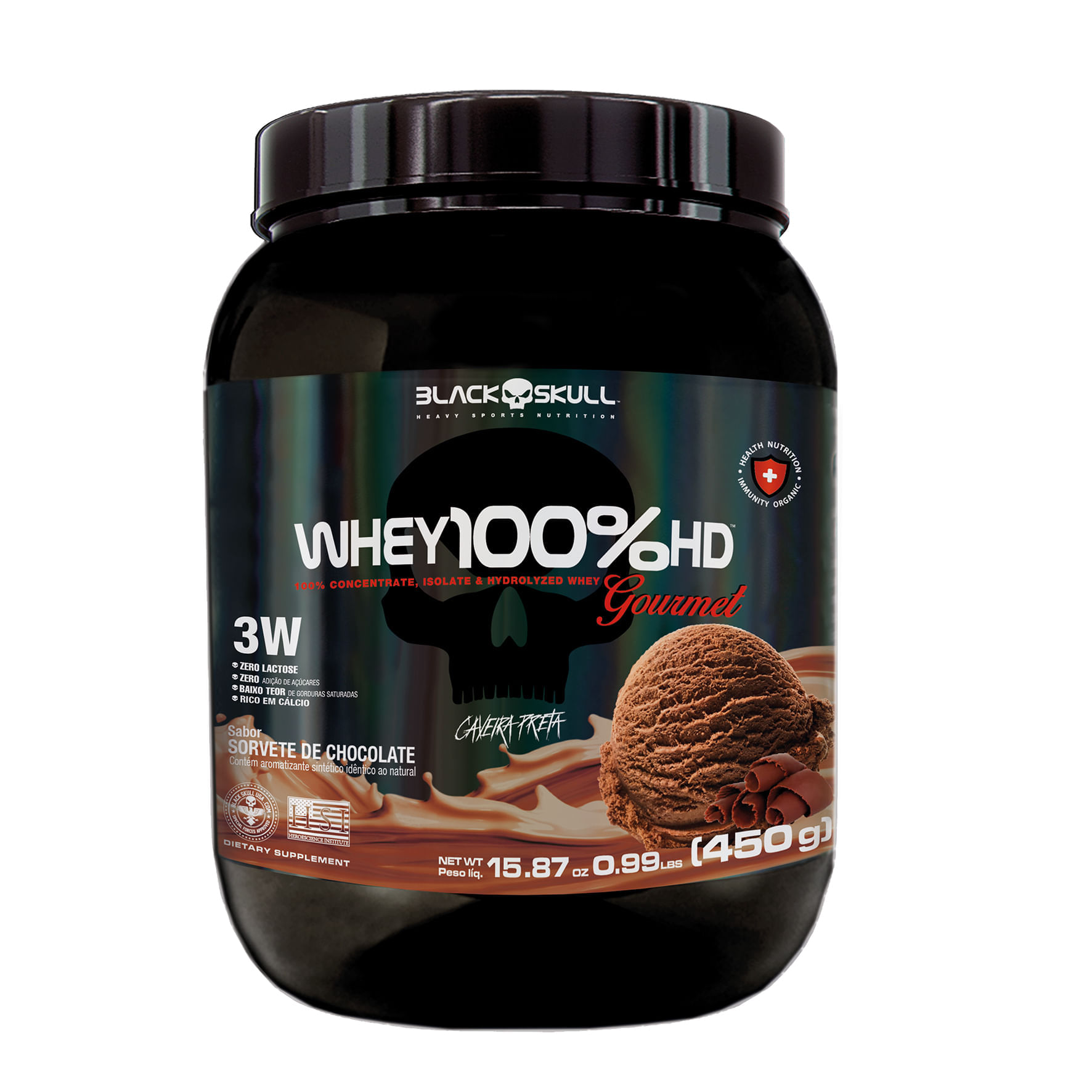 Whey 100%hd Gourmet 450g  Chocolate