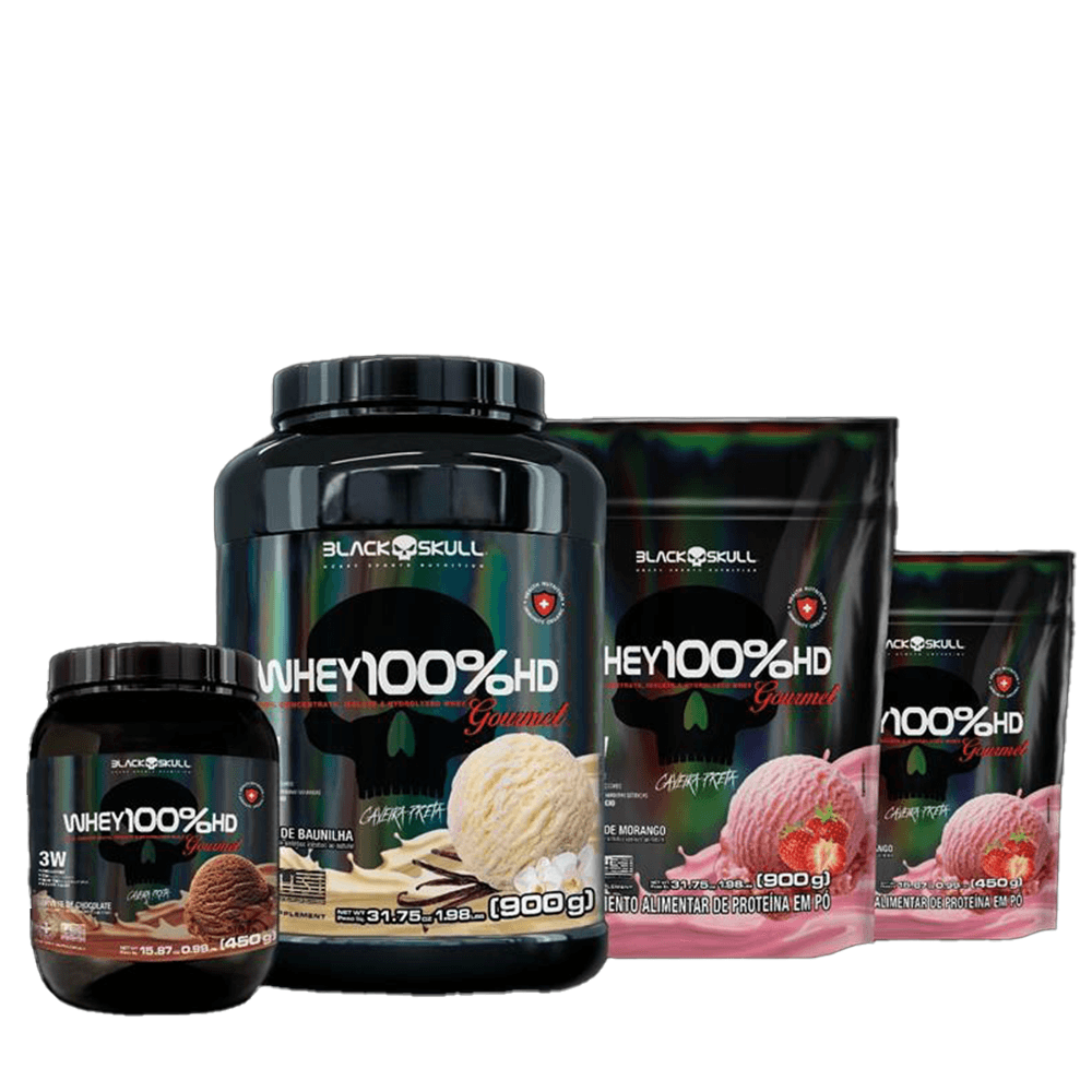 Whey 100%hd Gourmet 450g Refil Baunilha