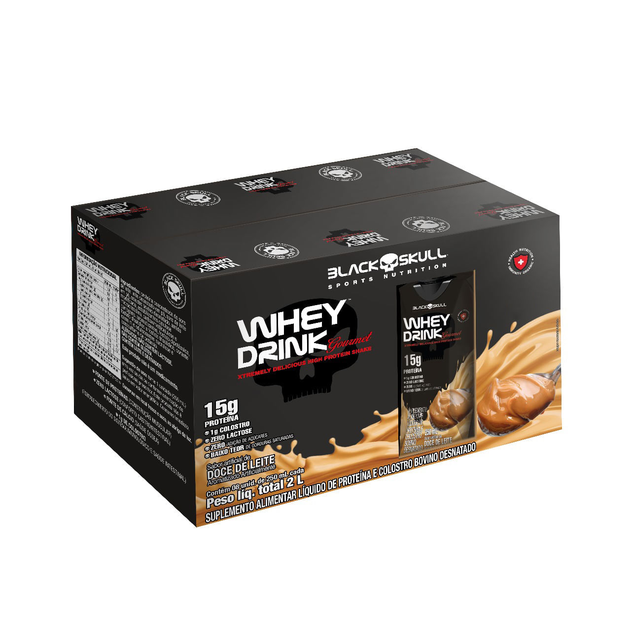 WHEY DRINK GOURMET 250mL - DOCE DE LEITE - 8 UNID DOCE DE LEITE N/A N/A