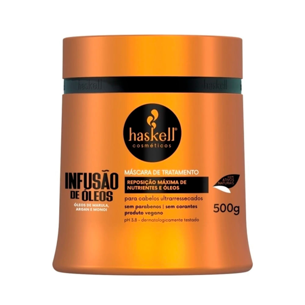 Máscara De Tratamento Infusão De Óleos Haskell 500g