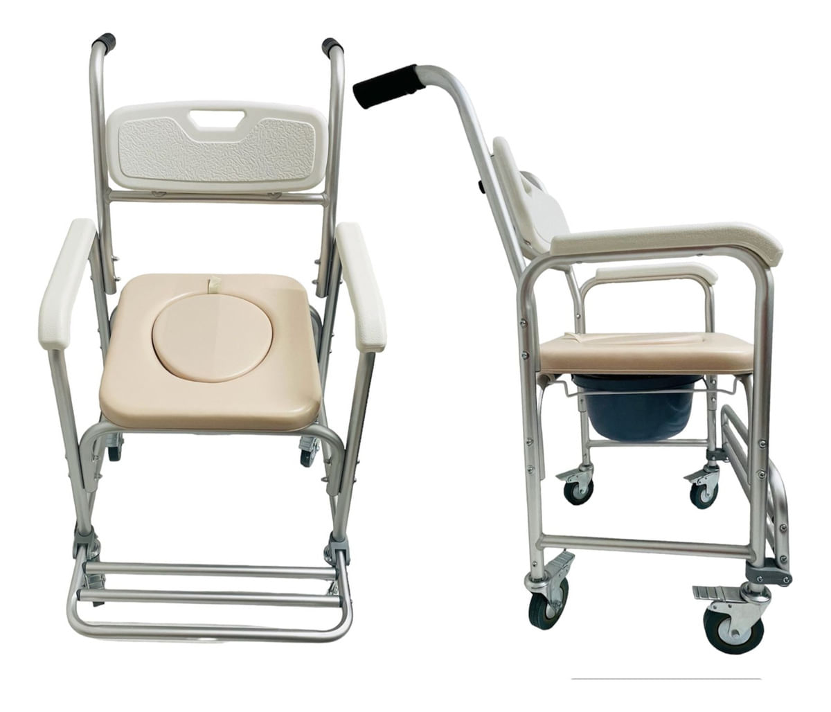 Cadeira De Banho Em Alumínio para 100kg modelo S40 - Supermedy