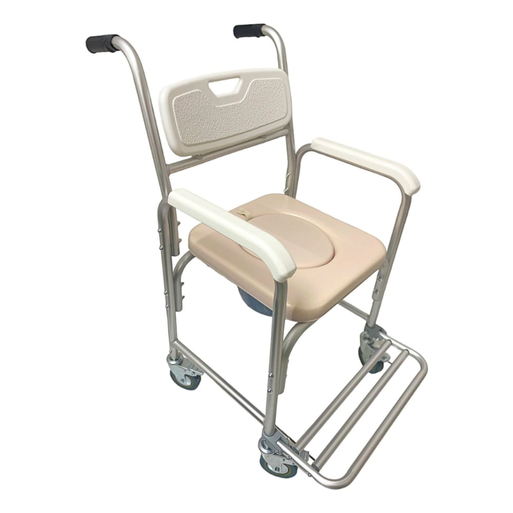 Cadeira De Banho Em Alumínio para 100kg modelo S40 - Supermedy