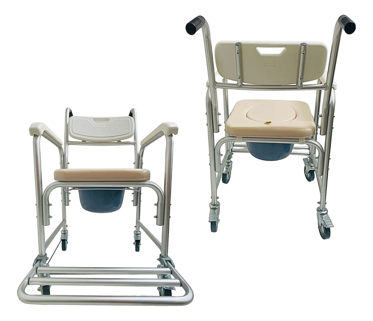 Cadeira De Banho Em Alumínio para 100kg modelo S40 - Supermedy
