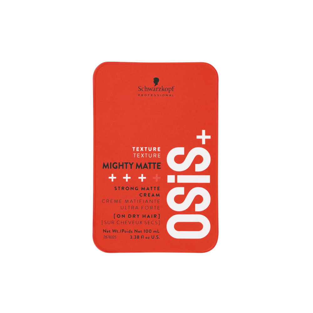 Creme Modelador De Fixação De Definição Schwarzkopf Professional Osis+ Mighty Matte 100 Ml