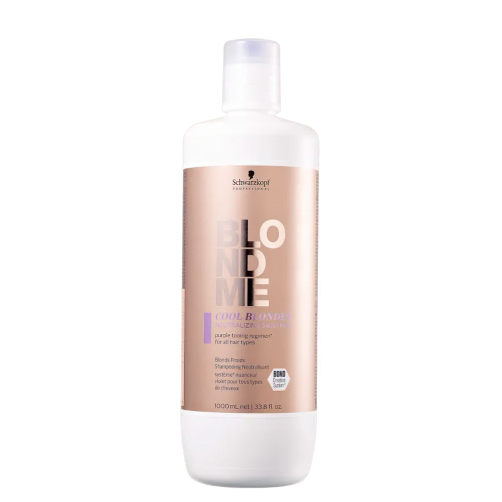 Shampoo Neutralizante Schwarzkopf Professional Blondme Cool Blondes 1000 Ml 1000 Ml