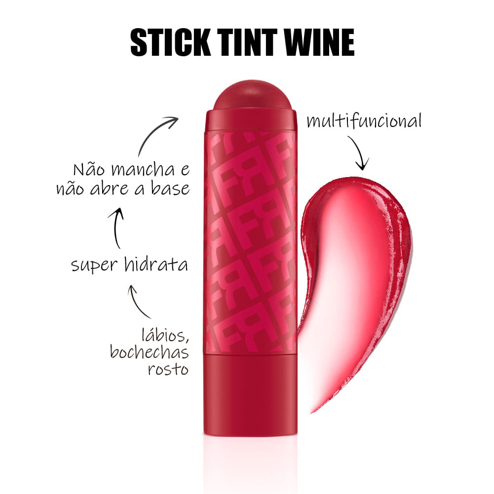 Lip Balm Hidratante Fran By Franciny Ehlke Stick Tint Cor Wine