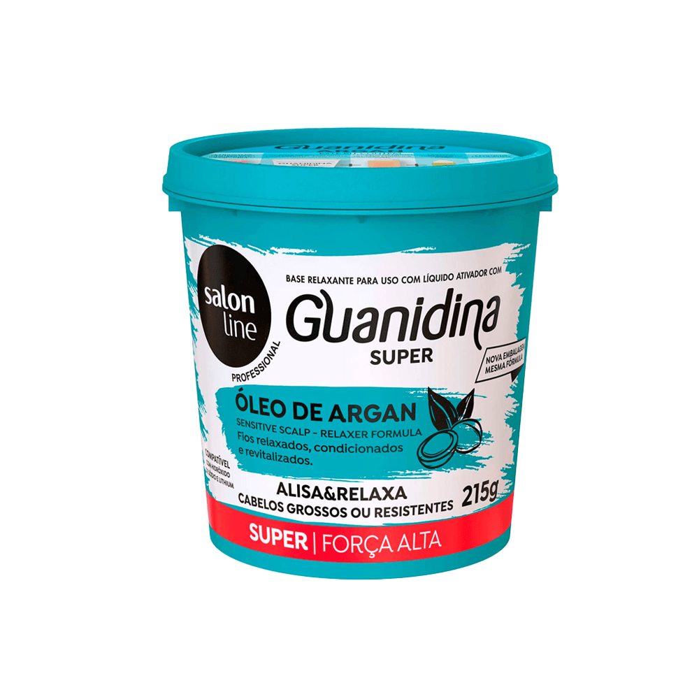 Creme Relaxante Guanidina Salon Line Super com Óleo de Argan 218g