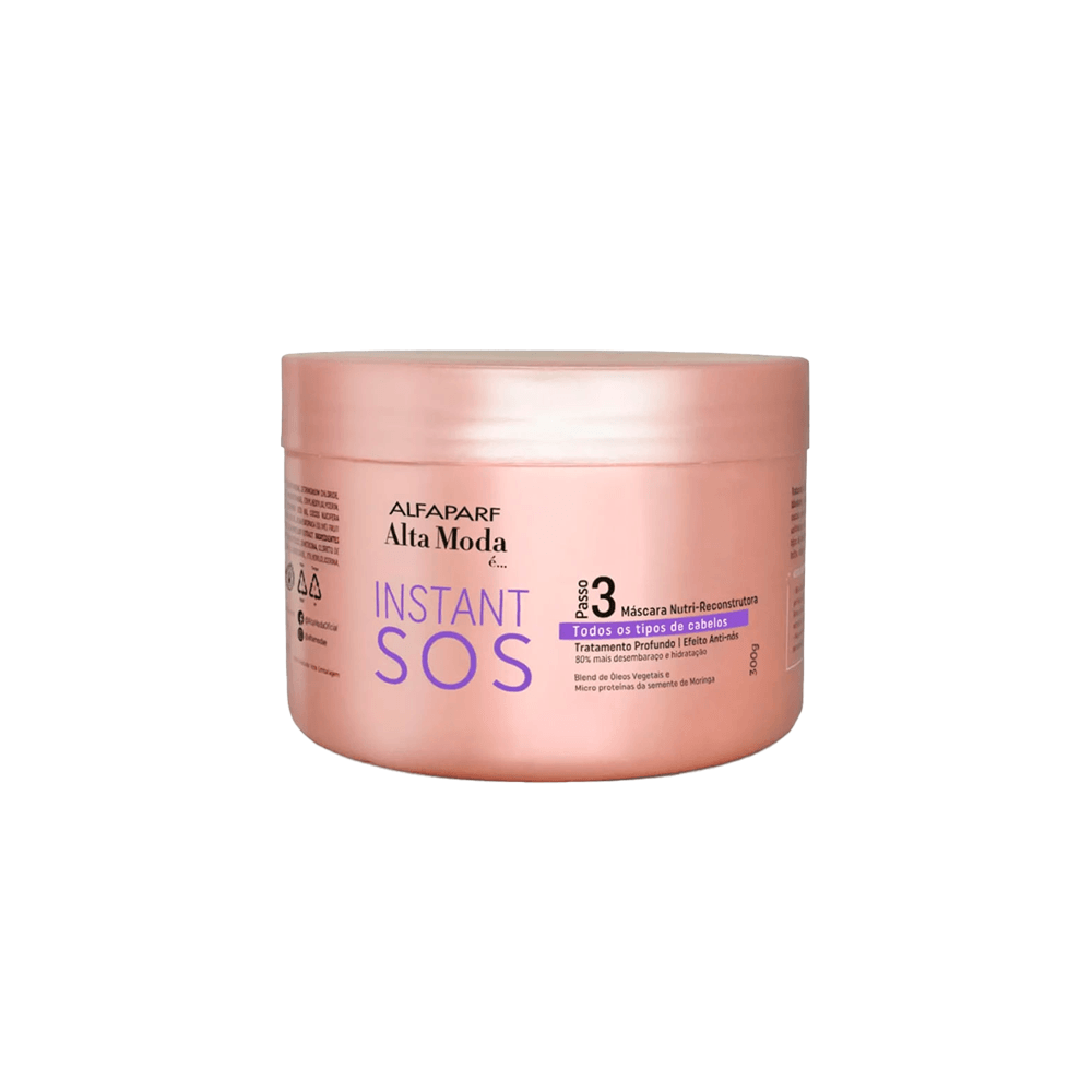 Máscara Nutri-Reconstrutora S.O.S Instant Alta Moda 300g