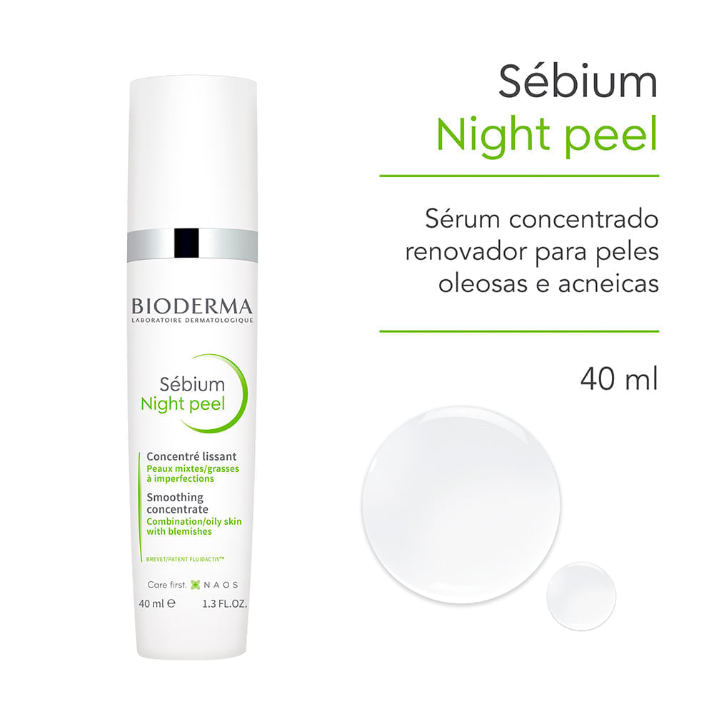 Sérum Facial Anti-Idade Noturno Bioderma Sébium Night Peel 40 ml
