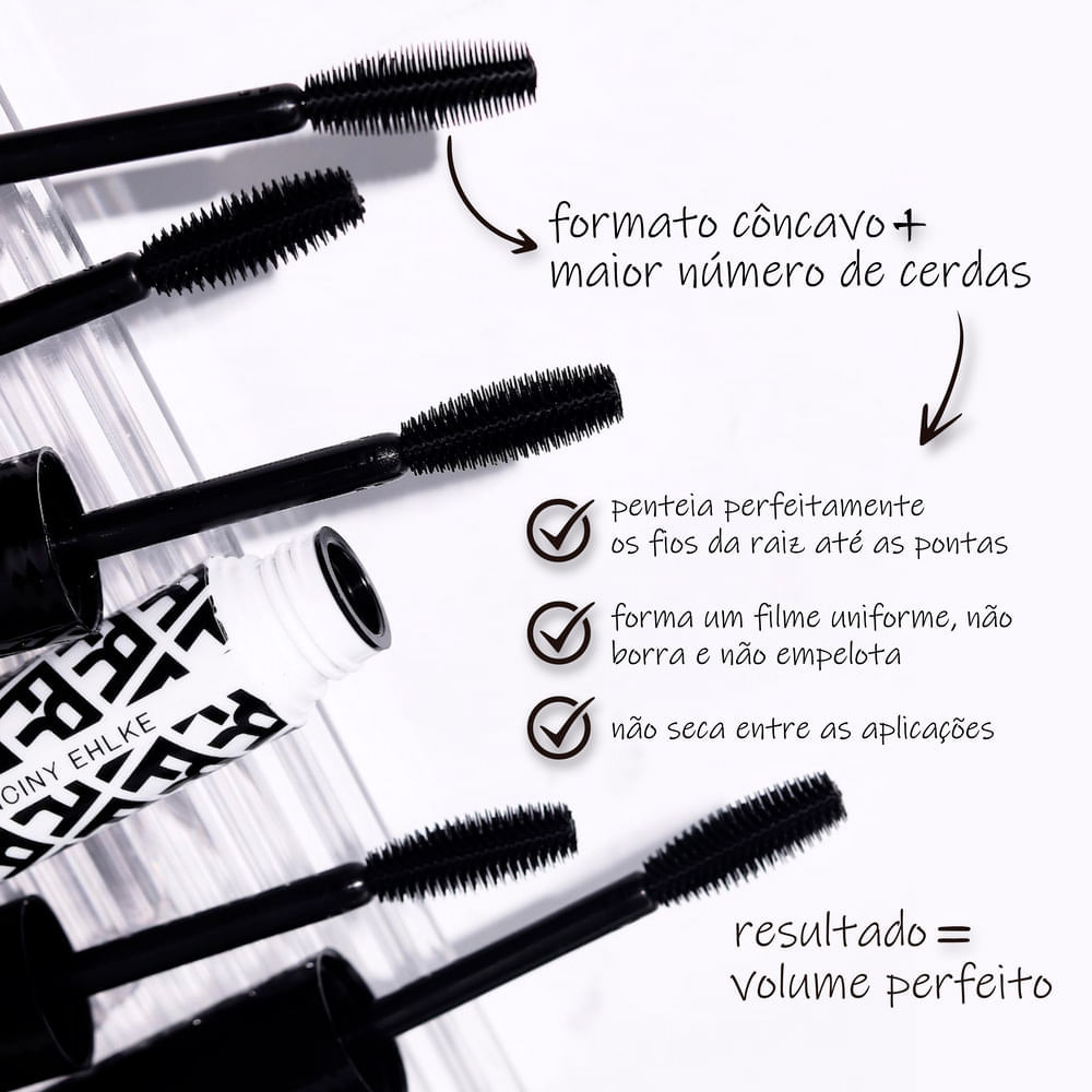 Máscara para Cílios de Volume Fran by Franciny Ehlke Maravicherry Preto 6 g Preto