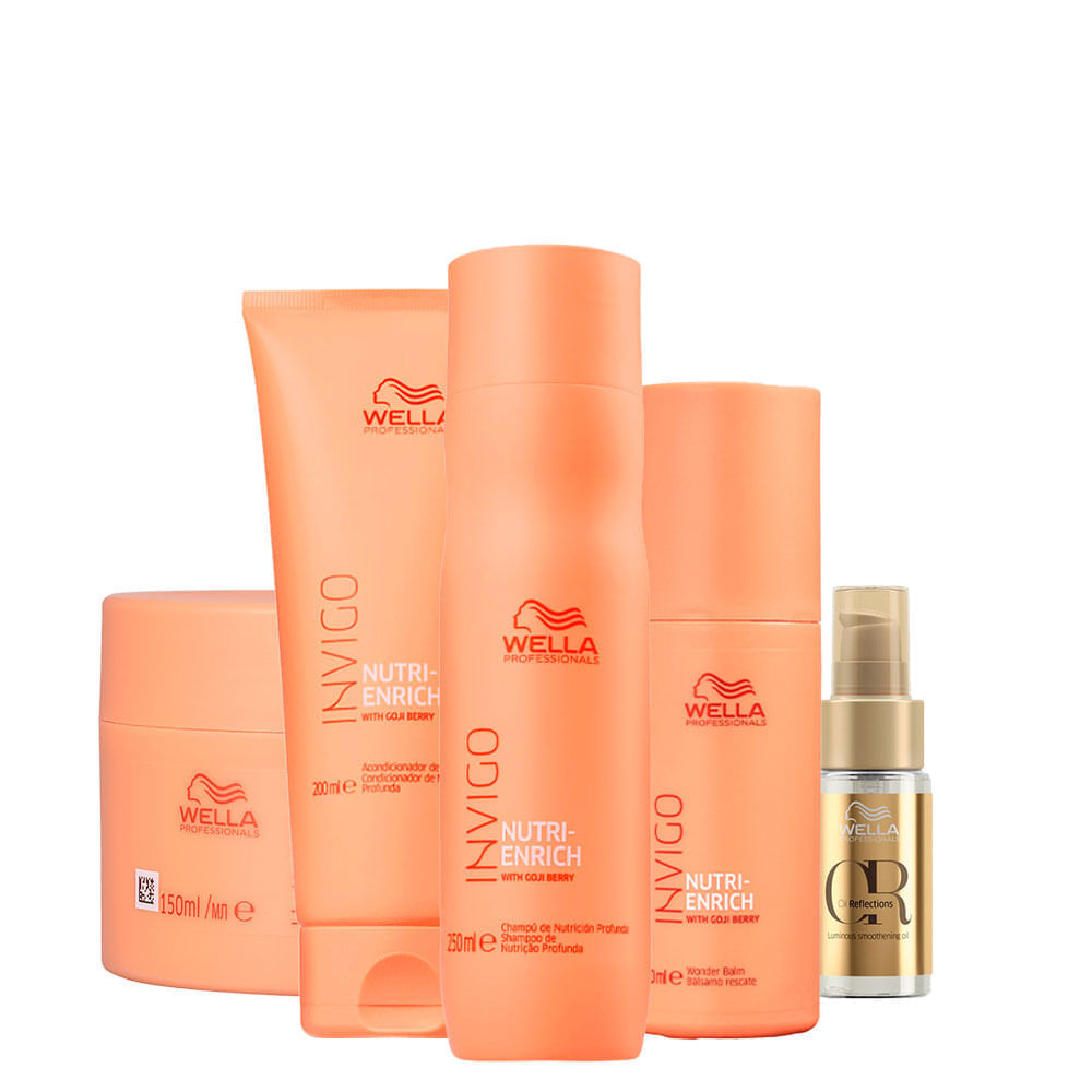 Kit Wella Professionals Invigo Nutri Enrich Home Care Wonder - 5 Produtos