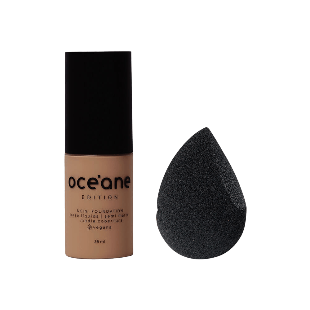 Kit Base Líquida 300m + Esponja De Maquiagem Océane Edition (2 Produtos)