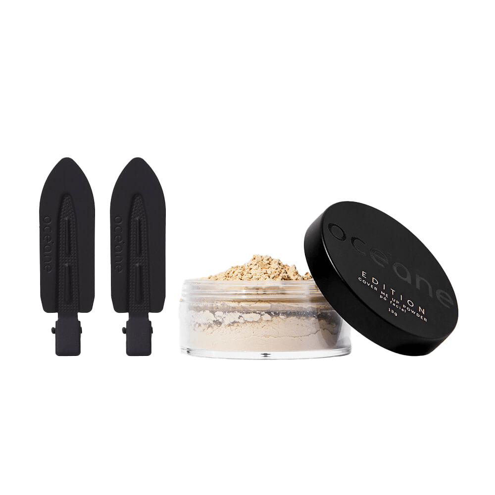Kit Presilha De Cabelo Preta + Pó Solto Océane Edition (2 Produtos)