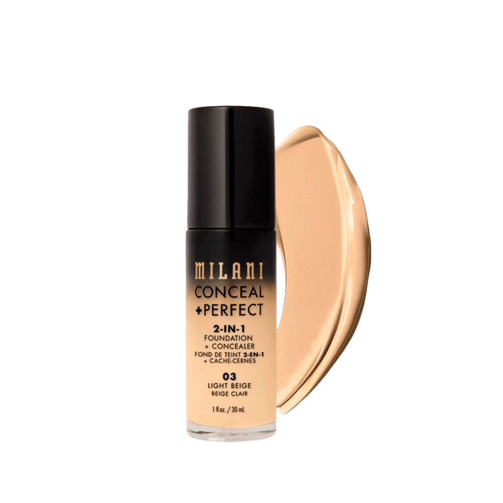 Milani 2 em 1 Light Beige 03 - Base Liquida LightBeige03